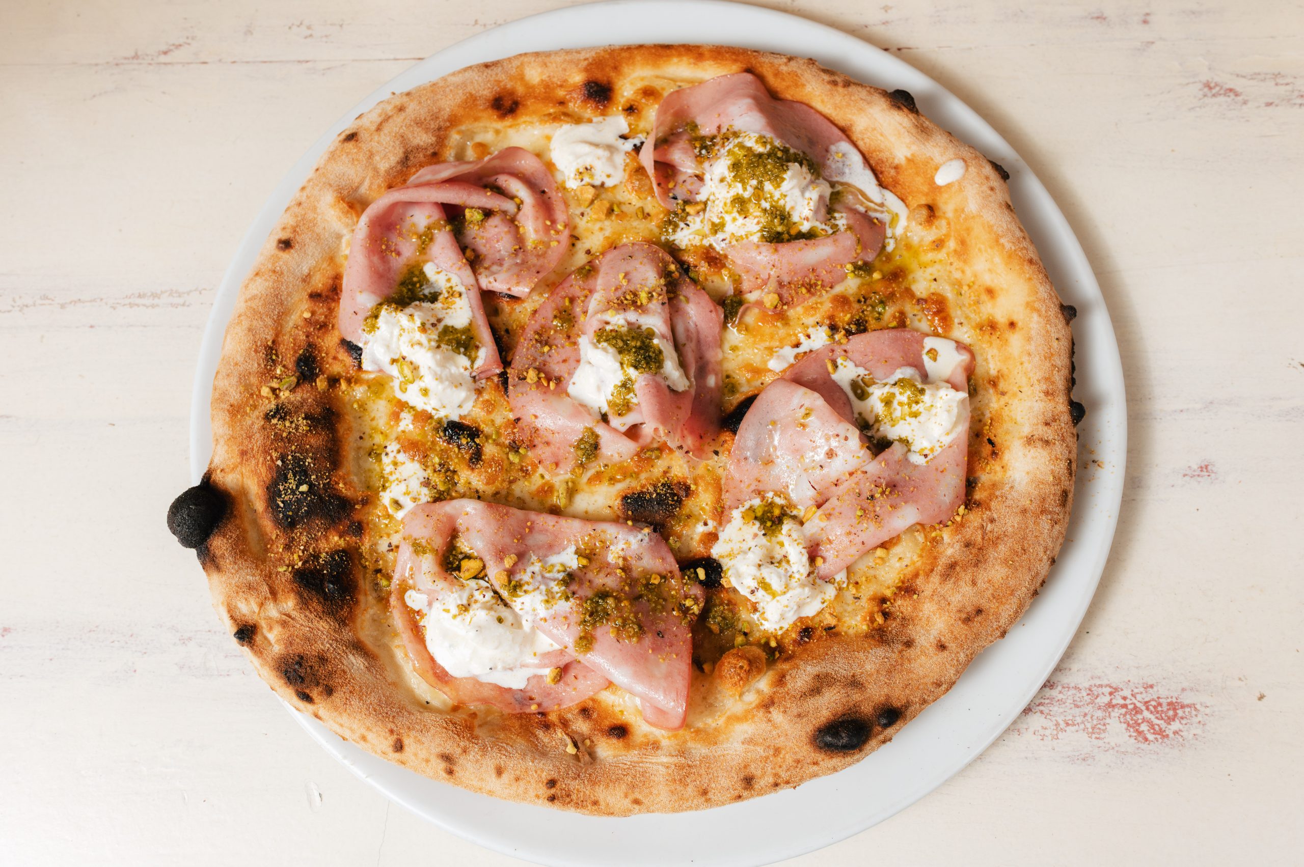 Pizza Mortadela & Pistachio