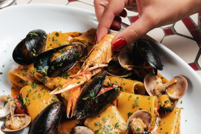 Paccheri frutti di mare Trattoria Volare Zagreb