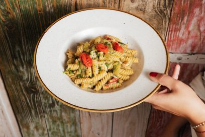 Pasta con gamberetti Trattoria Volare Zagreb