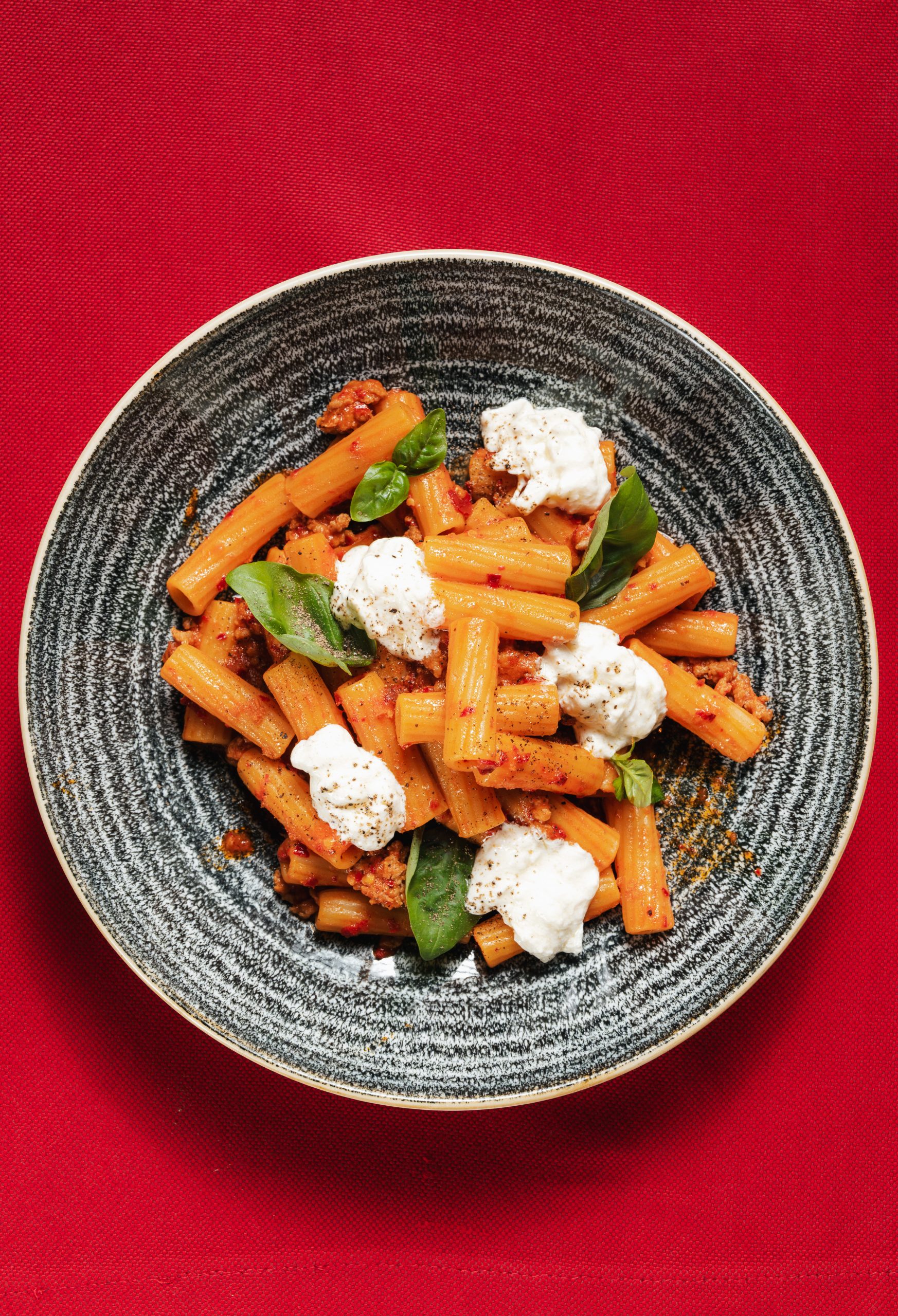 Pasta salsiccia, nduja e burrata Trattoria Volare Zagreb